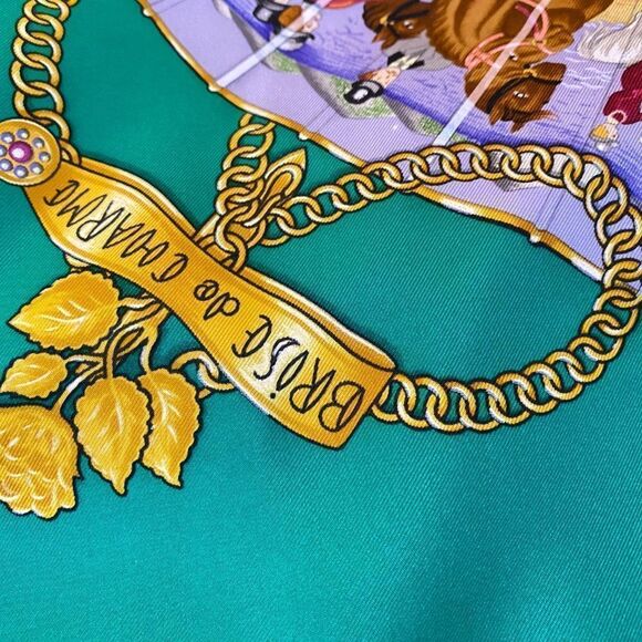 HERMÈS Seidencarré BRISE DE CHARME Silk Scarf Vintage - Picture 4 of 10